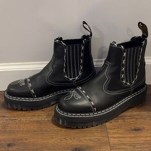 Dr. Martens Black Platform Chelsea Boots